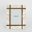 Raya White Shell & Bamboo 5x7 Photo Frame.