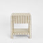 Raya White Shell & Bamboo Bedside Table.