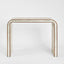 Raya White Shell & Bamboo Console Table.
