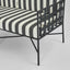 Sheffield Sofa Outdoor 2 Seater B/W Stripe Cushions