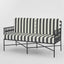 Sheffield Sofa Outdoor 2 Seater B/W Stripe Cushions