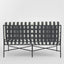 Sheffield Sofa Outdoor 2 Seater B/W Stripe Cushions