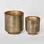 Anka Planters Set of 2 Antique Gold