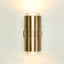 Primrose Up and Down Outdoor Wall Light Antique Brass