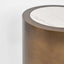 Gordon  Drum Side Table
 Brass/White Stone