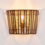 Roosevelt Half Round Wall Light Antique Copper