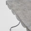 Positano Scalloped Metal Table