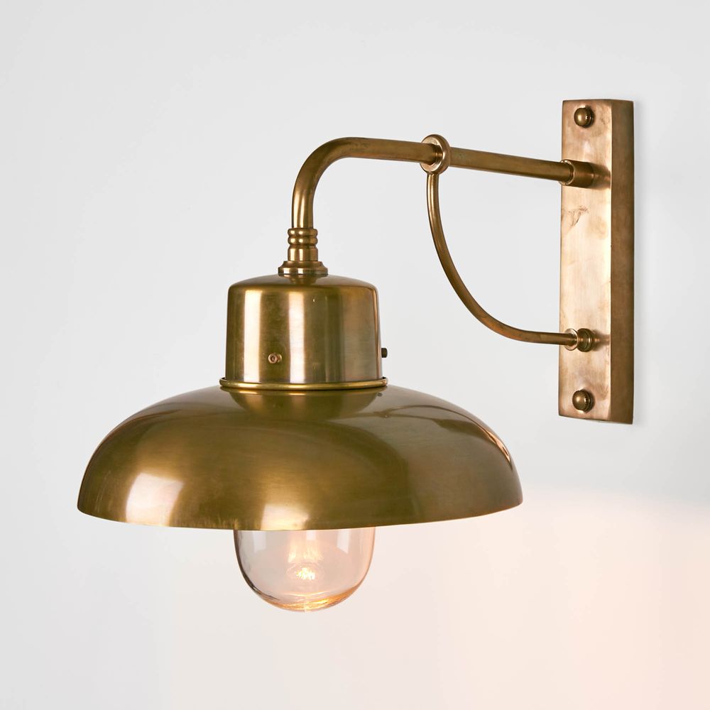 Bridgewater Outdoor Wall Lamp Brass.