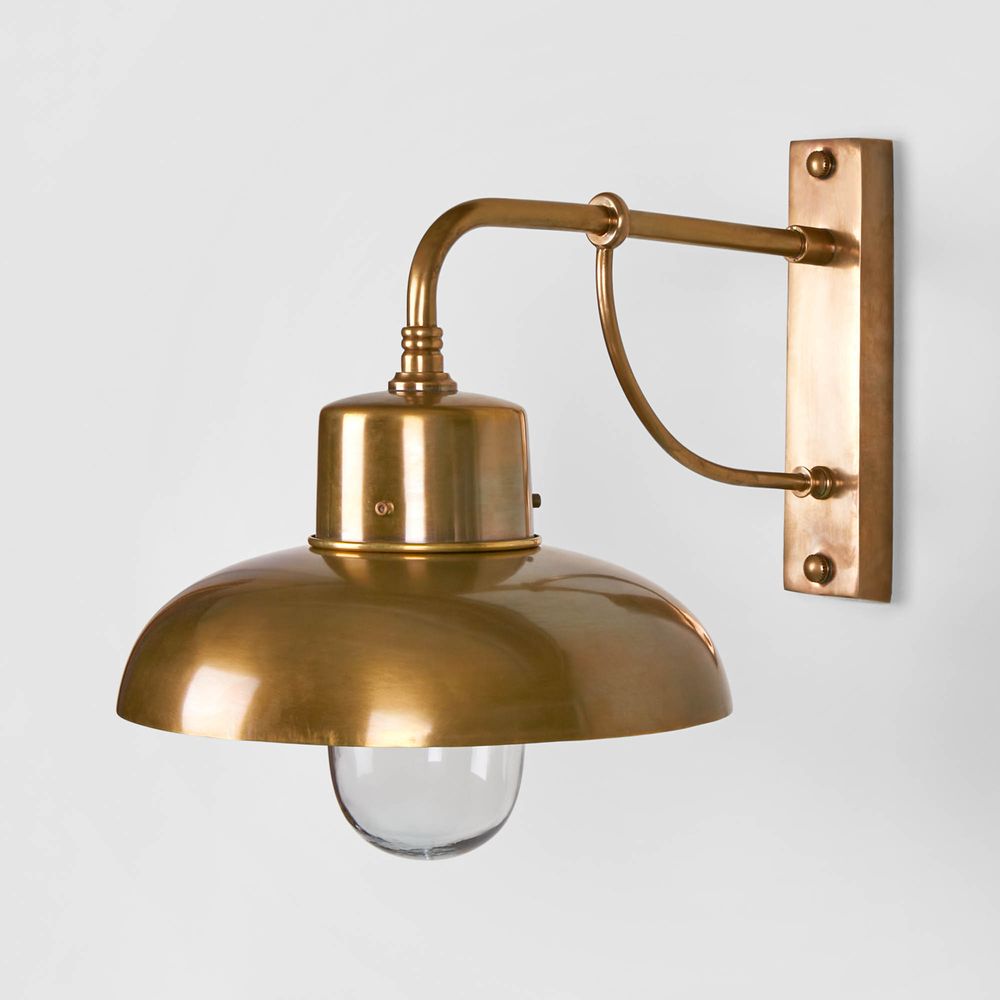 Bridgewater Outdoor Wall Lamp Brass.