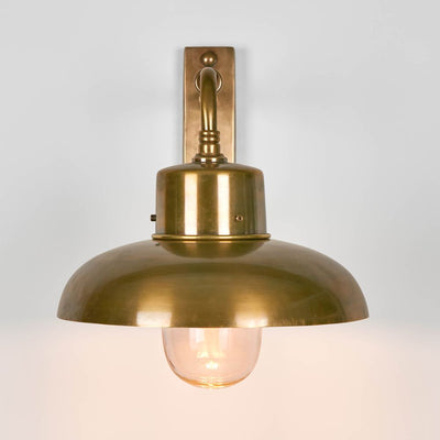 Bridgewater Outdoor Wall Lamp Brass.