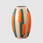 Serra Vase Green & Orange
