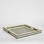 Reed Bone Inlay Tray Black & White