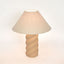 Twist Table Lamp & Shade Clay