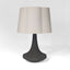 Soren Table Lamp & Linen Shade Black