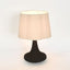 Soren Table Lamp & Linen Shade Black