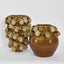 Pear Vase Brown & Cream