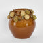 Pear Vase Brown & Cream