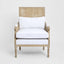 Hicks Caned Armchair White