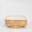Solara Coffee Table Travertine & Oak