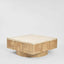 Solara Coffee Table Travertine & Oak