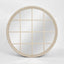 Hamptons Round Mirror 1.2x1.2m Natural