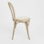 Round Rattan Back Dining Chair Natural