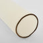 Avoca Bolster Cushion Ivory with Chocolate Piping