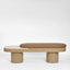 Arlo Bench Light Oak & Terrazzo