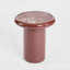 Nobo Side Table Matt Red Vein Marble/High Gloss