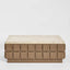 Porto Travertine & Walnut Coffee Table