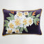 White Frangipani Cushion 40x60cm Plum