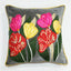 Lotus Flower Cushion 50x50cm Grey