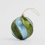 Twirl Handpainted Capiz Bauble Green & Blue
