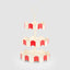 3 Tier Stand Red & White