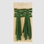 Velvet Tie On Bow Green - Set of 8 pcs