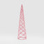 Swirling Tinsel Cone Tree Pink
