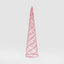 Swirling Tinsel Cone Tree Pink
