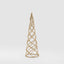 Swirling Tinsel Cone Tree Gold