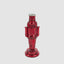 Glass Nutcracker Candle Stand Red (Set of 4)