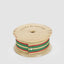 Designer Grosgrain Stripe Green, Gold & Red 25 mm x 10m