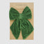 Velvet Clip On Bow Large Green
