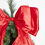Large Silk Bow Scarlet Red