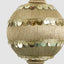 Silk Bauble with Sequin Stripes Gold