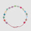Rainbow Silk Bauble Garland Multicolour