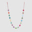 Rainbow Silk Bauble Garland Multicolour