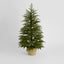 Soft-Touch Potted Light Up Tree with Basket 120cm