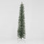 Silver Green Light Up Slim Pencil Tree 210cm with 200 LED with Foot Pedal