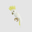 Mini Yellow Crested Cockatoo Hanging Bird