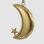 Golden Moon Crescent Decoration Small
