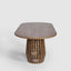 Bow Dining Table Dark Walnut